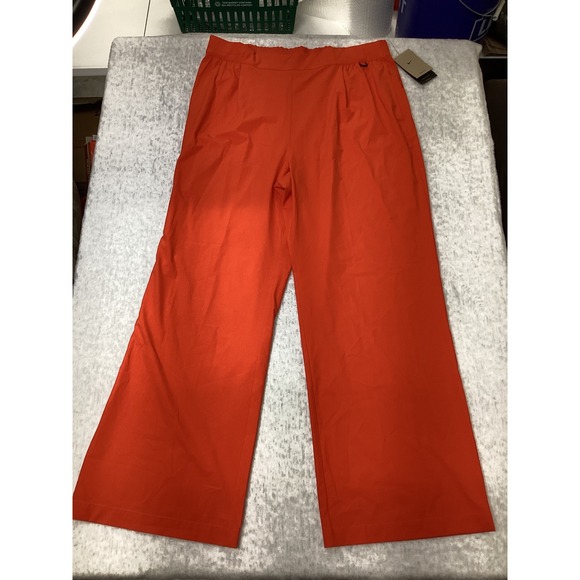 Nike Pants - Nike Womens 24.7 Dri-FIT High Rise Wide Leg Training Pants Orange HM8389-633 XL